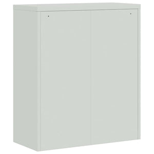 vidaXL File Cabinet Storage Unit Filing Cabinet for Office Light Gray Steel-14