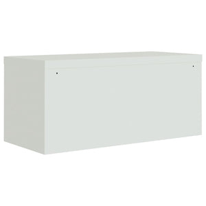 vidaXL File Cabinet Storage Unit Filing Cabinet for Office Light Gray Steel-33