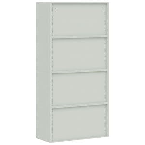 vidaXL File Cabinet Storage Unit Filing Cabinet for Office Light Gray Steel-8