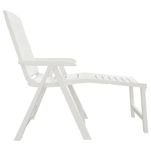 vidaXL Sun Lounger Patio Furniture Folding Outdoor Chaise Lounge Chair Plastic-25