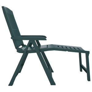 vidaXL Sun Lounger Patio Furniture Folding Outdoor Chaise Lounge Chair Plastic-5