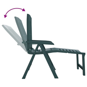 vidaXL Sun Lounger Patio Furniture Folding Outdoor Chaise Lounge Chair Plastic-11