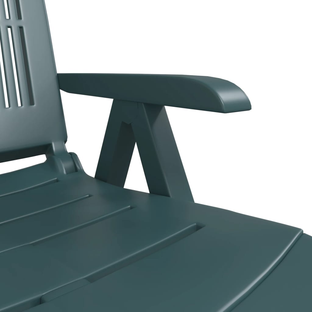 vidaXL Sun Lounger Patio Furniture Folding Outdoor Chaise Lounge Chair Plastic-18