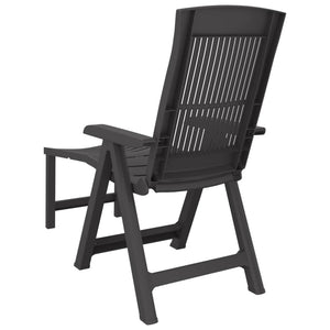vidaXL Sun Lounger Patio Furniture Folding Outdoor Chaise Lounge Chair Plastic-19