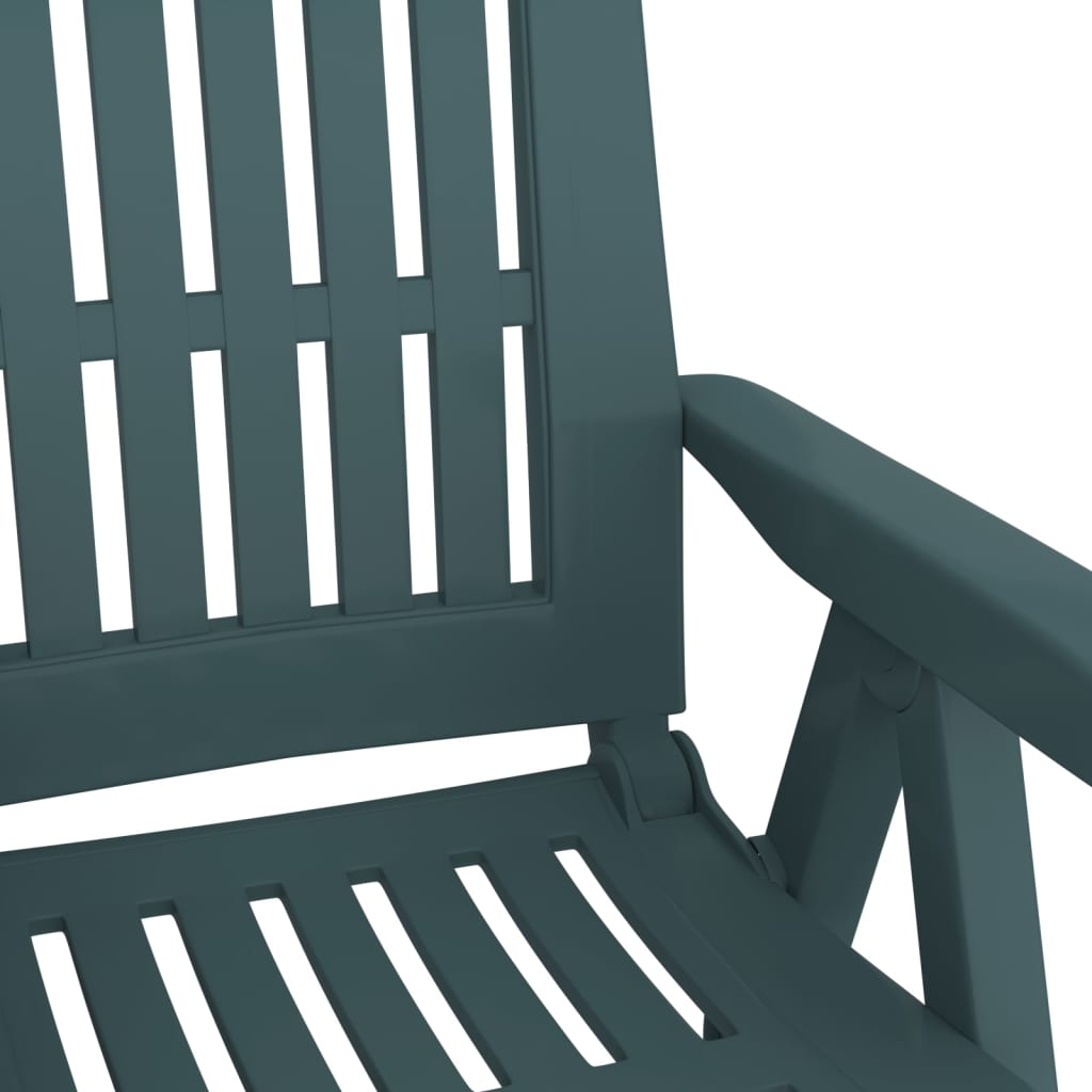 vidaXL Reclining Chair Outdoor Folding Armchair Garden Furniture 2 Pcs PP-22