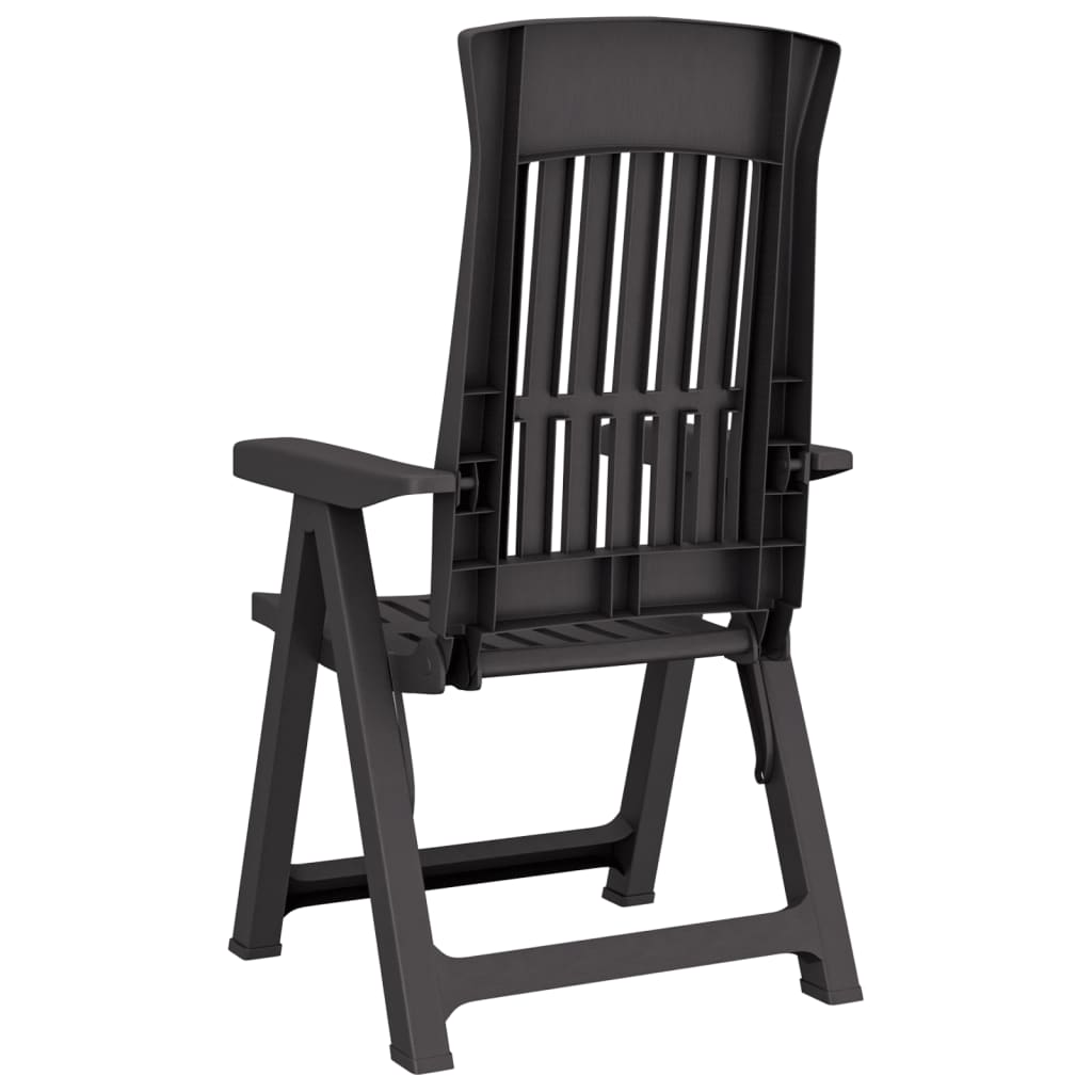 vidaXL Reclining Chair Outdoor Folding Armchair Garden Furniture 2 Pcs PP-26