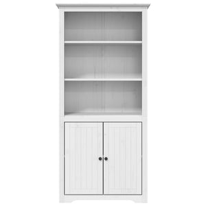 vidaXL Bookshelf Storage File Cabinet Shelf with Doors BODO Solid Wood Pine-26