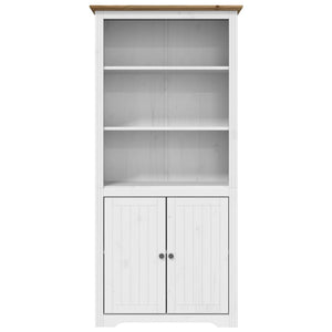 vidaXL Bookshelf Storage File Cabinet Shelf with Doors BODO Solid Wood Pine-8