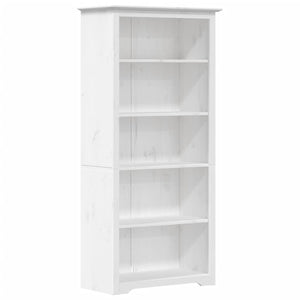 vidaXL Bookcase 5-Tier Storage Bookshelf with Shelves BODO Solid Wood Pine-6