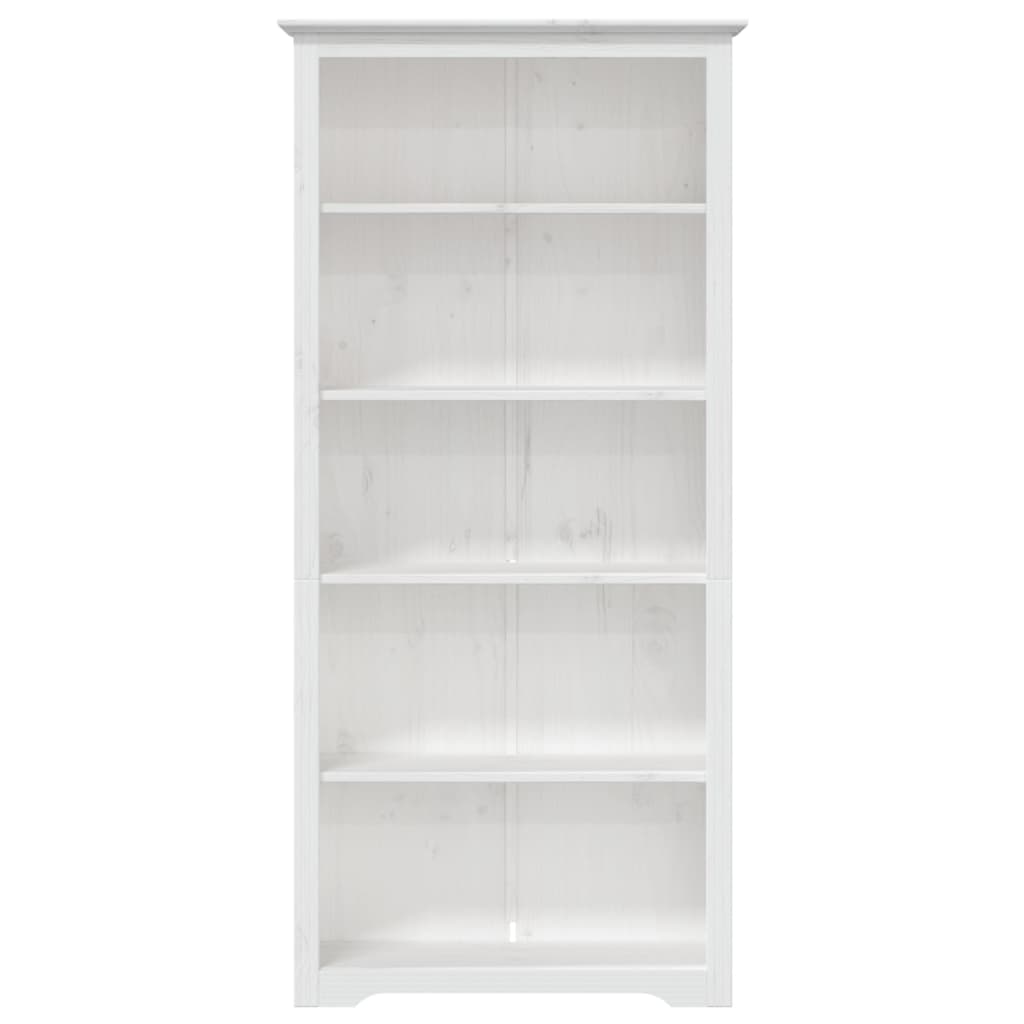 vidaXL Bookcase 5-Tier Storage Bookshelf with Shelves BODO Solid Wood Pine-2