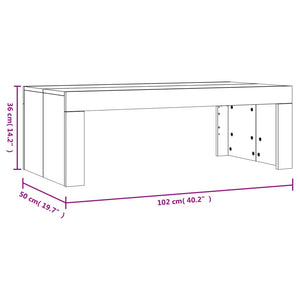 vidaXL Coffee Table Accent Couch Side Table for Living Room Engineered Wood-30