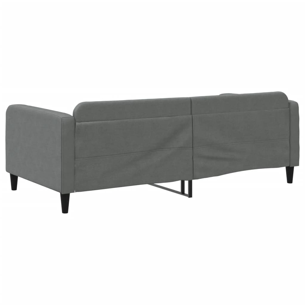 vidaXL Day Bed Dark Gray 39.4"x74.8" Twin Fabric-3