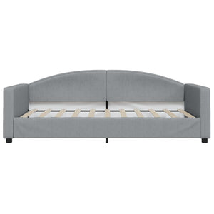 vidaXL Day Bed Light Gray 39.4"x74.8" Twin Fabric-1