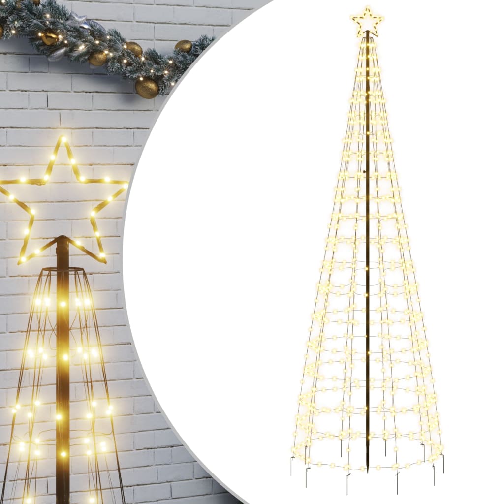 vidaXL Christmas Tree Light with Spikes Outdoor Decoration Holiday Ornament-6