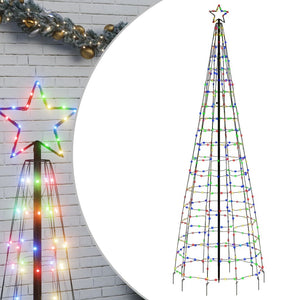 vidaXL Christmas Tree Light with Spikes Outdoor Decoration Holiday Ornament-24