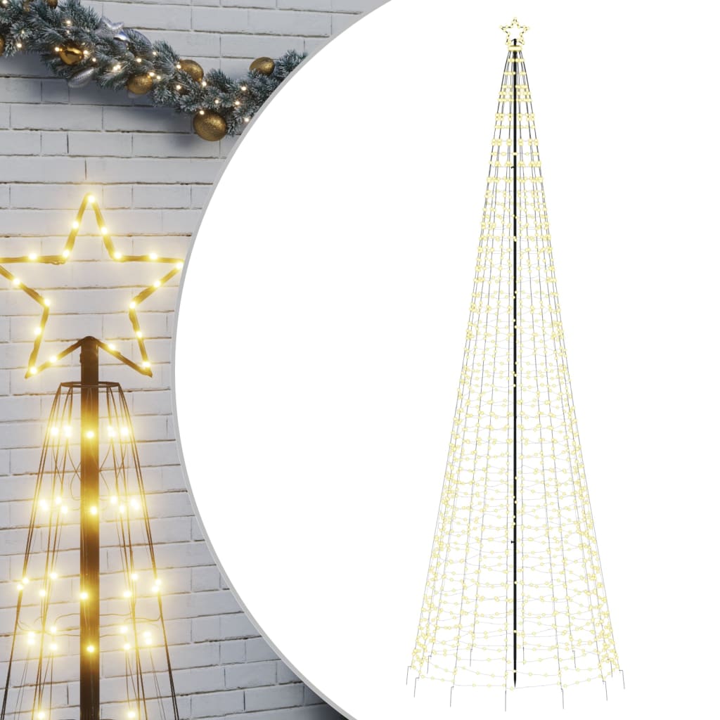 vidaXL Christmas Tree Light with Spikes Outdoor Decoration Holiday Ornament-62