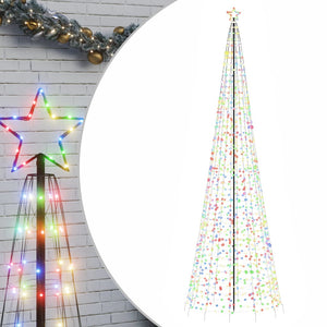 vidaXL Christmas Tree Light with Spikes Outdoor Decoration Holiday Ornament-11