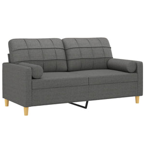 vidaXL Sofa Accent Loveseat Couch Sofa Modern Settee with Throw Pillows Fabric-22