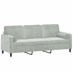 vidaXL 2-Seater Sofa with Throw Pillows Accent Loveseat for Living Room Velvet-34