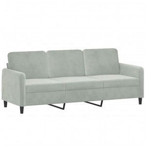 vidaXL 2-Seater Sofa with Throw Pillows Accent Loveseat for Living Room Velvet-4