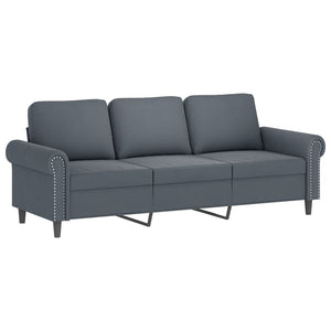 vidaXL 2-Seater Sofa with Throw Pillows Accent Loveseat for Living Room Velvet-22