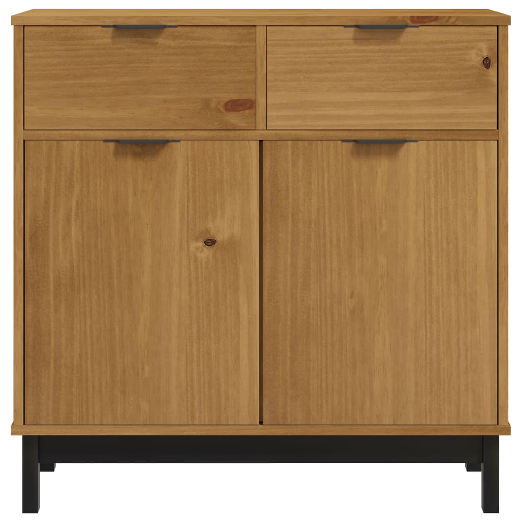 vidaXL Sideboard FLAM 31.5"x15.7"x31.5" Solid Wood Pine-3