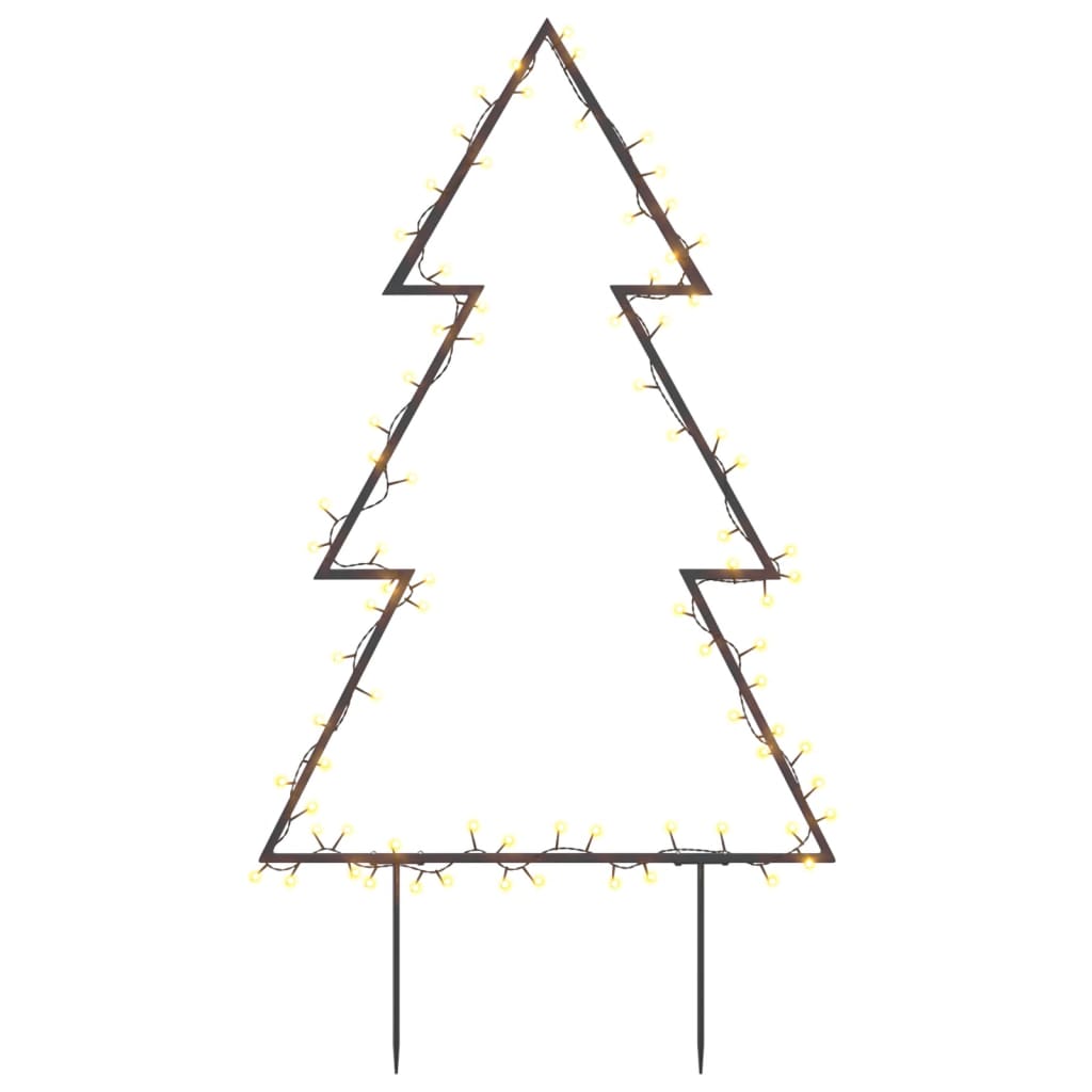 vidaXL Christmas Decoration with Spikes Outdoor Holiday Light Ornament Tree-1