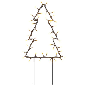 vidaXL Christmas Decoration with Spikes Outdoor Holiday Light Ornament Tree-13