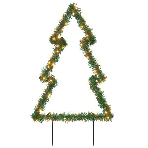 vidaXL Christmas Decoration with Spikes Outdoor Holiday Light Ornament Tree-12