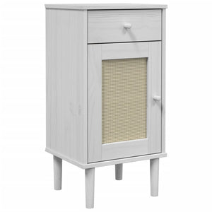 vidaXL Bedside Cabinet Furniture for Bedroom SENJA Rattan Look Solid Wood Pine-21
