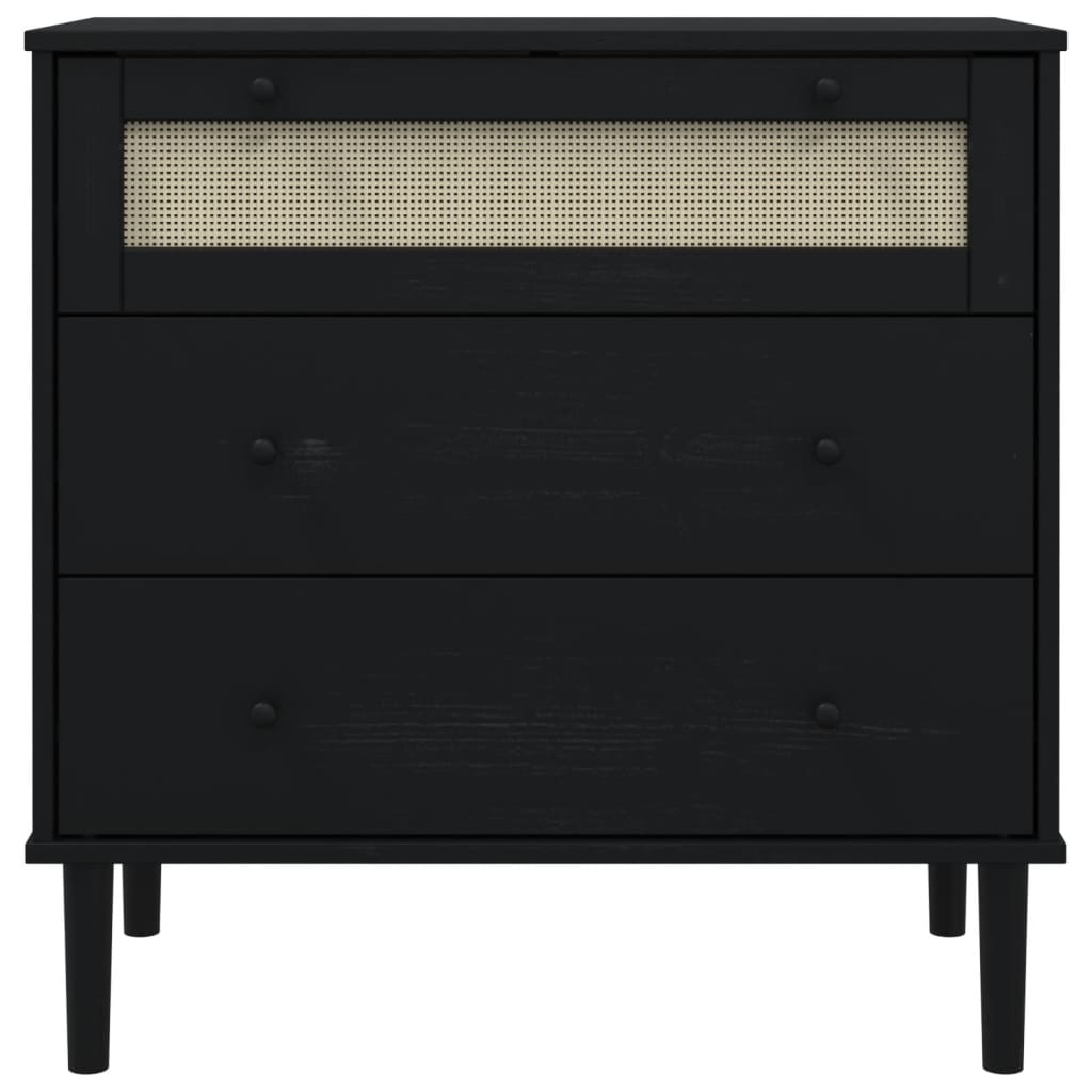 vidaXL Drawer Cabinet Storage File Sideboard SENJA Rattan Look Solid Wood Pin-14