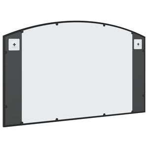 vidaXL Wall Mirror Black 23.6"x11.8" Arch Iron-4