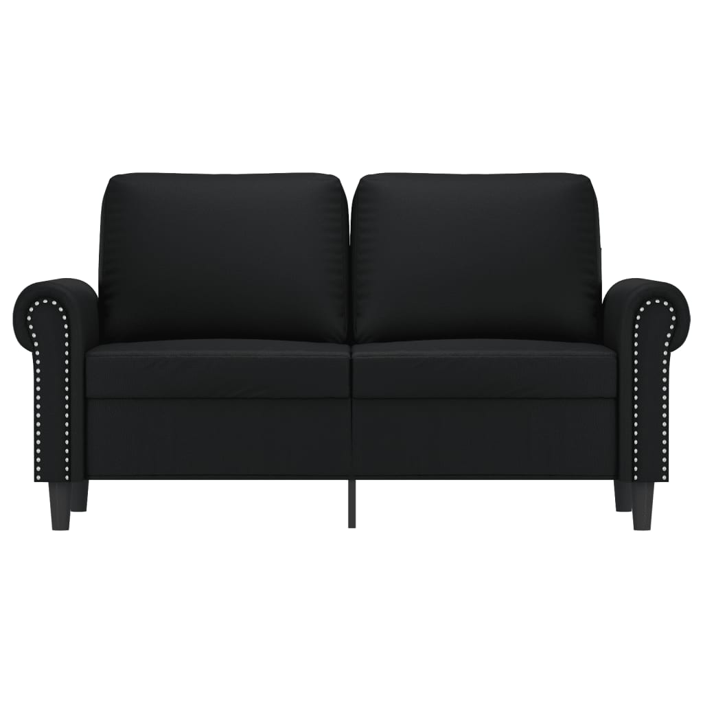 vidaXL Sofa Chair Accent Upholstered Single Sofa Chair Black Faux Leather-9