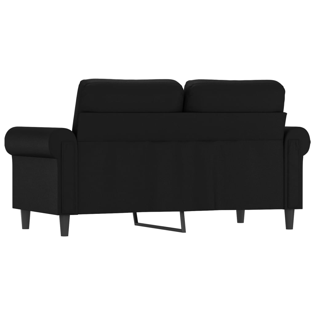 vidaXL Sofa Chair Accent Upholstered Single Sofa Chair Black Faux Leather-14