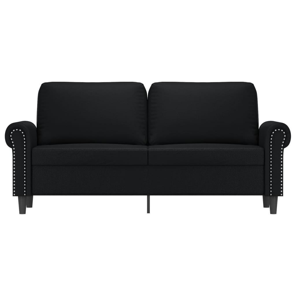 vidaXL Sofa Chair Accent Upholstered Single Sofa Chair Black Faux Leather-4