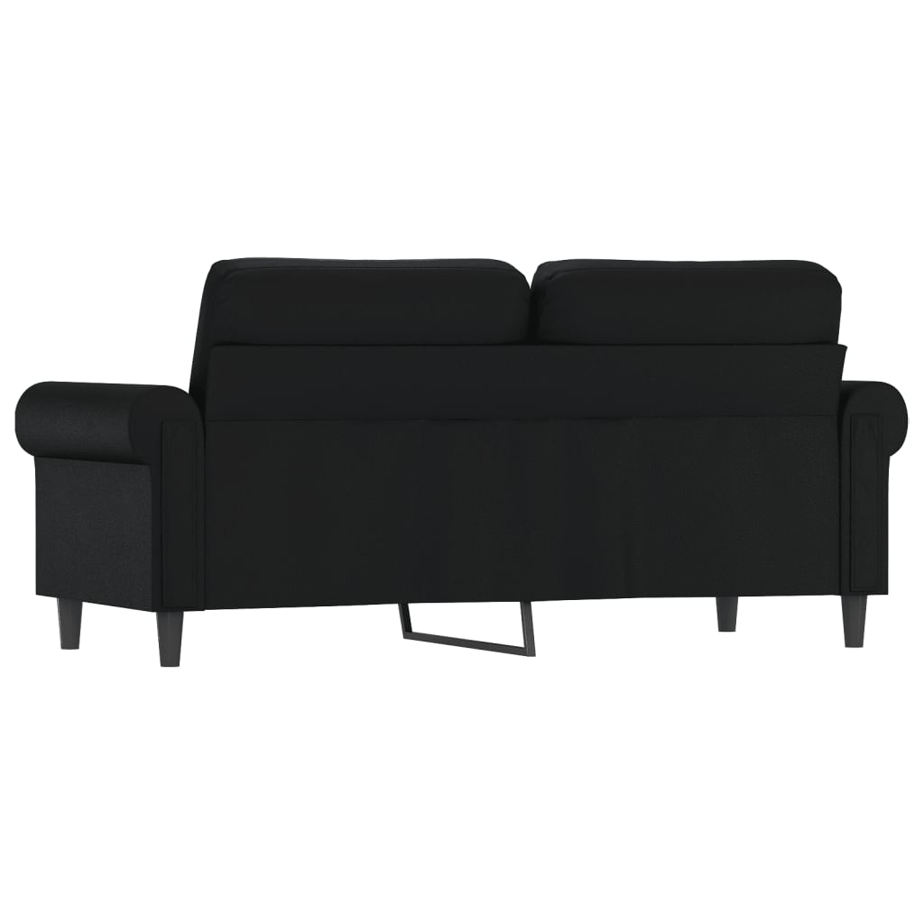 vidaXL Sofa Chair Accent Upholstered Single Sofa Chair Black Faux Leather-10