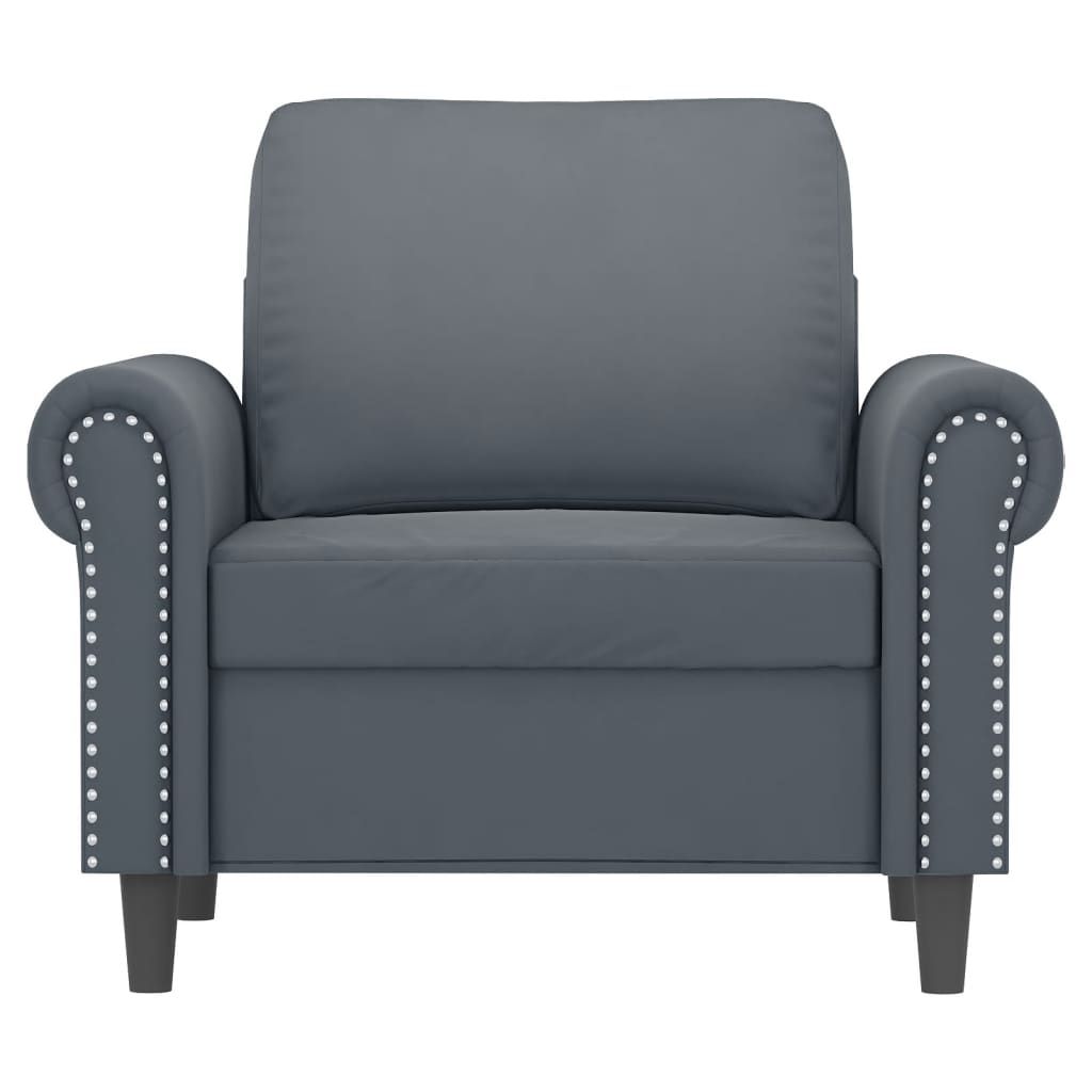 vidaXL Sofa Chair Accent Upholstered Club Armchair for Living Room Velvet-91