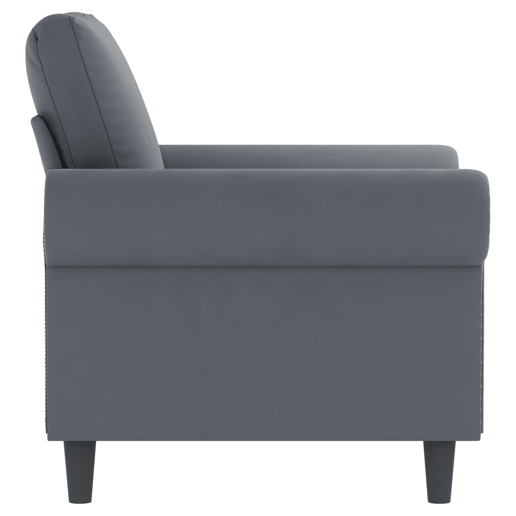 vidaXL Sofa Chair Accent Upholstered Club Armchair for Living Room Velvet-5