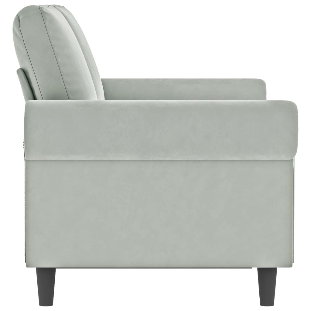 vidaXL Sofa Chair Accent Upholstered Club Armchair for Living Room Velvet-75