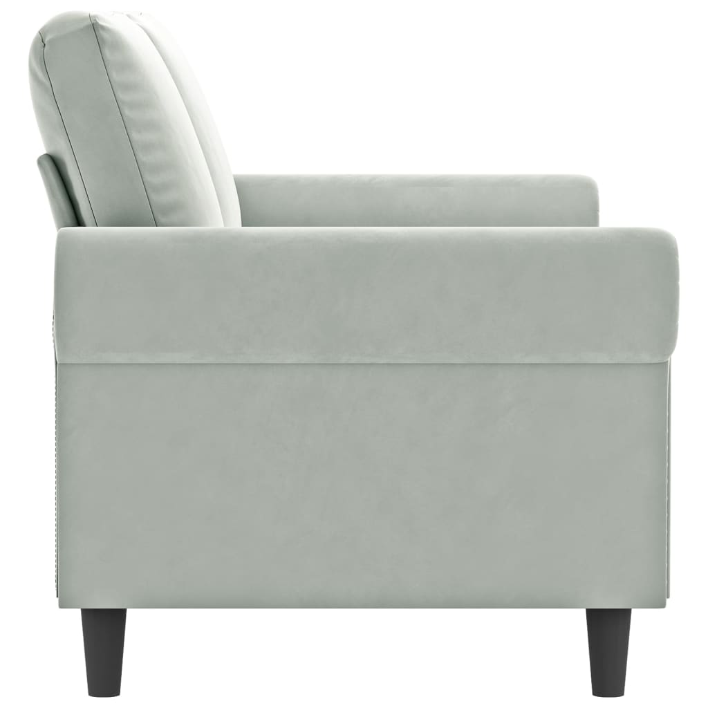 vidaXL Sofa Chair Accent Upholstered Club Armchair for Living Room Velvet-88