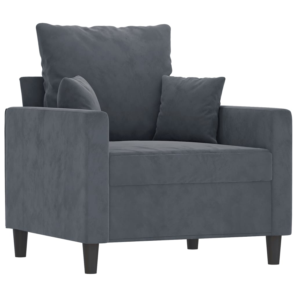 vidaXL Sofa Chair Upholstered Single Sofa Armchair for Living Room Velvet-43