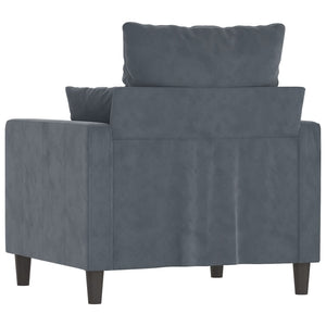 vidaXL Sofa Chair Upholstered Single Sofa Armchair for Living Room Velvet-92