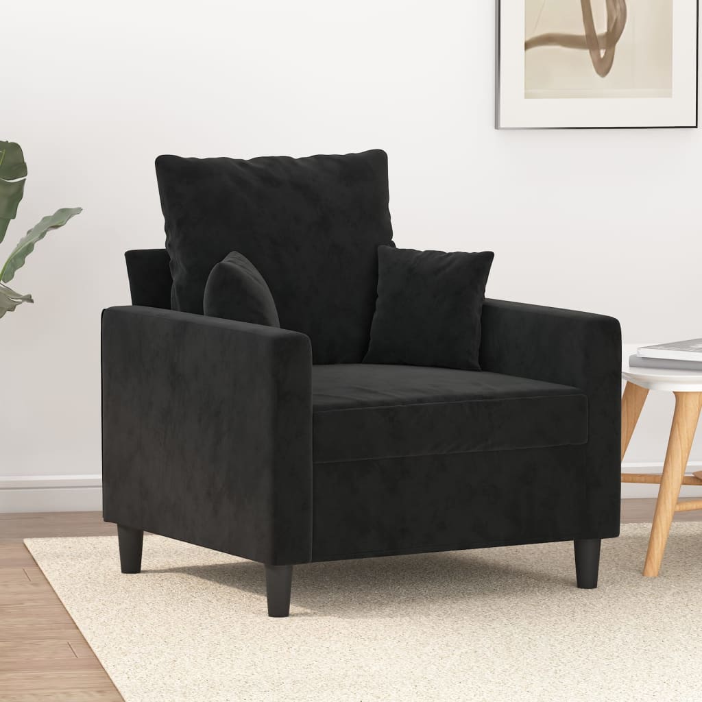 vidaXL Sofa Chair Upholstered Single Sofa Armchair for Living Room Velvet-15