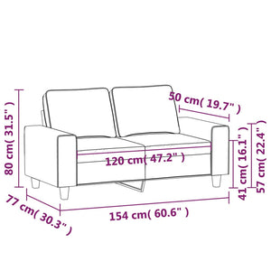 vidaXL Sofa Chair Accent Upholstered Club Armchair for Living Room Fabric-12