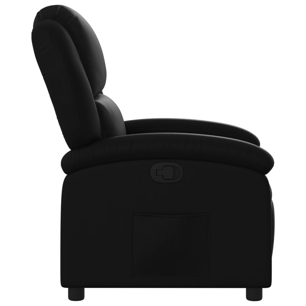 vidaXL Recliner Chair Black Faux Leather-6