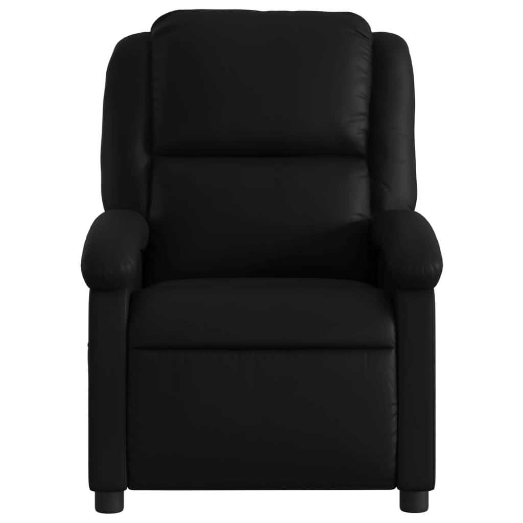 vidaXL Massage Recliner Chair Black Faux Leather-5