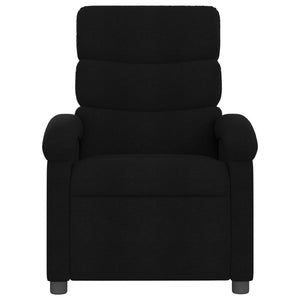 vidaXL Recliner Chair Black Fabric-1