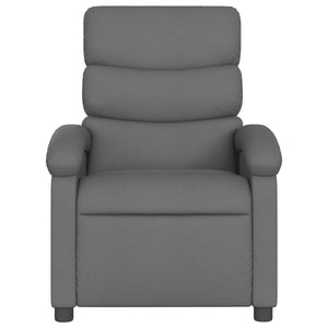 vidaXL Electric Recliner Chair Dark Gray Fabric-6