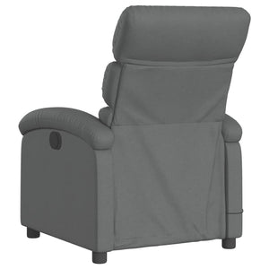 vidaXL Electric Massage Recliner Chair Dark Gray Fabric-2