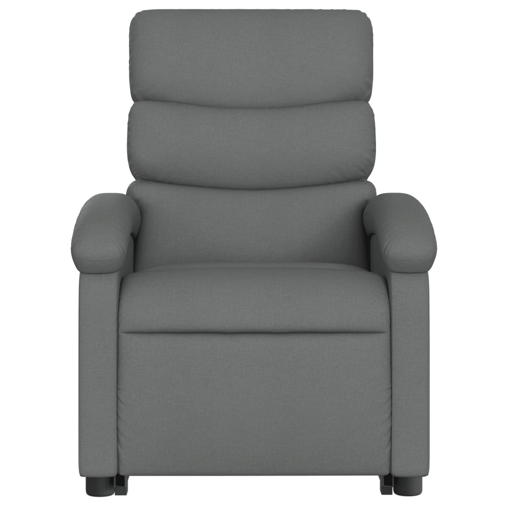 vidaXL Electric Stand up Recliner Chair Dark Gray Fabric-6